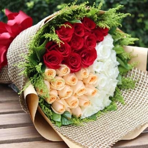 Christmas flowers banquet